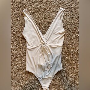 Abercrombie & Fitch Beige Bodysuit